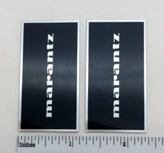 Marantz Speaker Badge Logo Imperial Style Custom Made Aluminum Pair