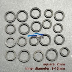 Mixed Square 2mm Idle Tire Belt Loop Rubber Ring For Cassette Deck Tape Recorder