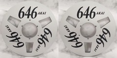 One Pair 10.5 » silvery AKAI 646 Tape reel High Quality Aluminum Take Up Reel