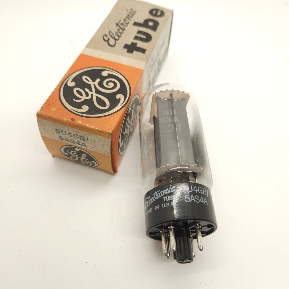 General Electric Vintage Vacuum Tube Model 5U4GB/5AS4A Radio Tube Tested GE