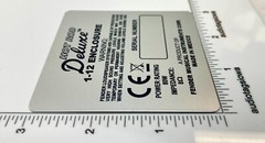 Fender Hot Rod Deluxe Amplifier Badge Custom Made Aluminum