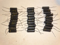 30 -Vintage Sprague Black Capacitor Pulls .1 400v*109P*#5