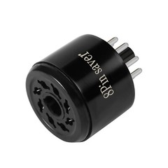 8Pin Octal Socket Saver EL34 KT88 6550 6SN7 6L6 6CA7 5U4G 5Z3 274B 6F8G Black