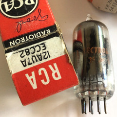 Mixed Makes Lot of 4 12AU7A 12AU7 Radio Vacuum Tubes All Test Good RCA Amperex +