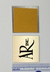Large AR Acoustic Research Speaker Badge Logo Emblem Custom Made Pair
