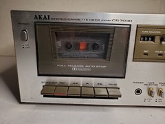 Vintage Akai Stereo Cassette Deck CS-703D – For Parts OR Repair