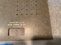 Akai GX-625 Reel to Reel Player Parting Out – Rear Panel