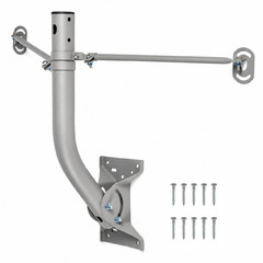 Imbesel Heavy Duty Adjustable Antenna Mount Pole Bracket 17.25 Length 1-11/16