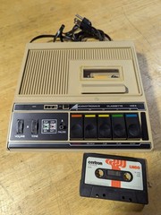 Audiotronics 148A Audio Cassette Recorder / Player 120VAC or DC Battery, Tested
