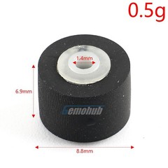 5PCS 9x7x6x1.5mm Tape Recorder Pinch Roller Wheel Rubber Pressure Belt Pulleys