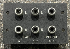 GENERIC NEW RCA JACK BOARD TAPE IN TAPE OUT PHONO OUT L&R FREE SHIPPING