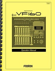 Fostex VF160 Digital Multitracker Recorder OWNER&rsquo;S OPERATION MANUAL