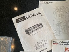 Vintage Pioneer SX-3700 Stereo Receiver Documents – Original