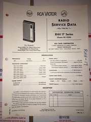RCA Victor Radio Service Data File 1966 #1 RHH 17 Series Chassis RC-1222A