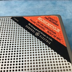 Vintage GE Cassette Tape Recorder w/Box Model 3-50156D No Power Supply-Untested