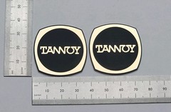 Tannoy Speaker Badge Logo Custom Incised Gold With Adhesive