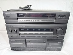 Vintage Kenwood KRX-792 Stereo Receiver Amplifier Dual Cassette Deck TESTED Read