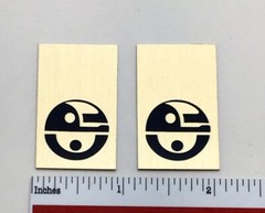 EPI Speaker Badge Logo Emblem Custom Aluminum Pair