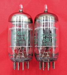 1964 GE JG-6189/12AU7WA PLATINUM PLUS+ Halo Getter Preamp Amp Tubes Matched Pair