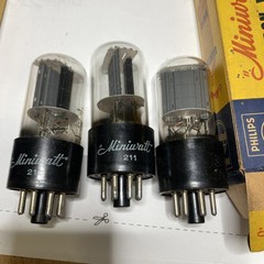 Very Rare Trio Philips Mini watt 6EM7 Short Bottle Vacuum Tube Aus Made NOS