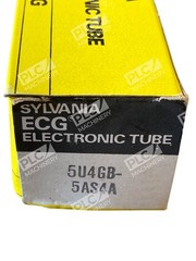 Sylvania ECG 5U4GB-5AS4A Electronic Rectifier Vacuum Tube NOS