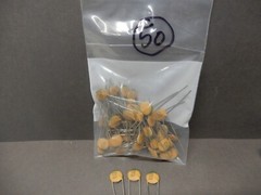 RMC .002uf Ceramic Disc Capacitors 0.49&Prime; Dia. Qty 50 NOS Unknown Voltage X5F