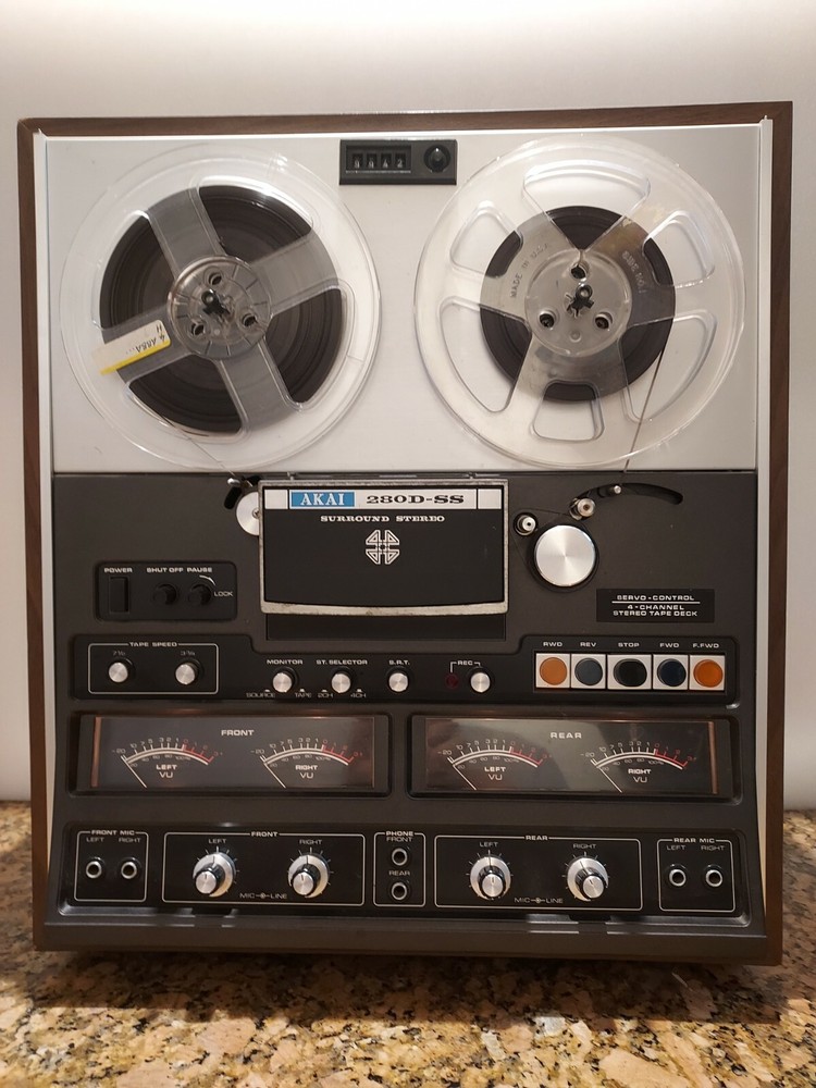 FOR PARTS or REPAIRE AKAI 280 DSS REEL TO REEL Reverse Tape Recorder 2/4 CH