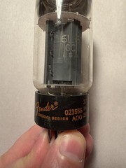 Fender Tube (x2) 6L6 GC – 023556 – AOO 28 – Clean, Untested