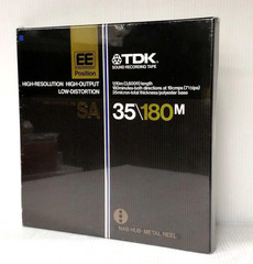 Vintage TDK SA35-180M 10.5 Inch Reel To Reel Recording Tape Sealed
