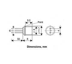 50pcs Germanium Transistors PNP P416B (2SA279 2N384) – Tone Bender Fuzz – USSR