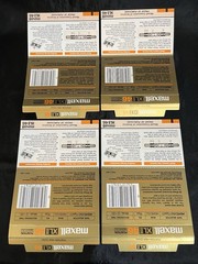 MAXELL XLII 46 Type II Position High Bias Cassette Tapes Used (Lot of 4).