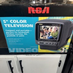 Brand New 2002 RCA 5&Prime; Color Portable Vintage CRT Television (Open Box)