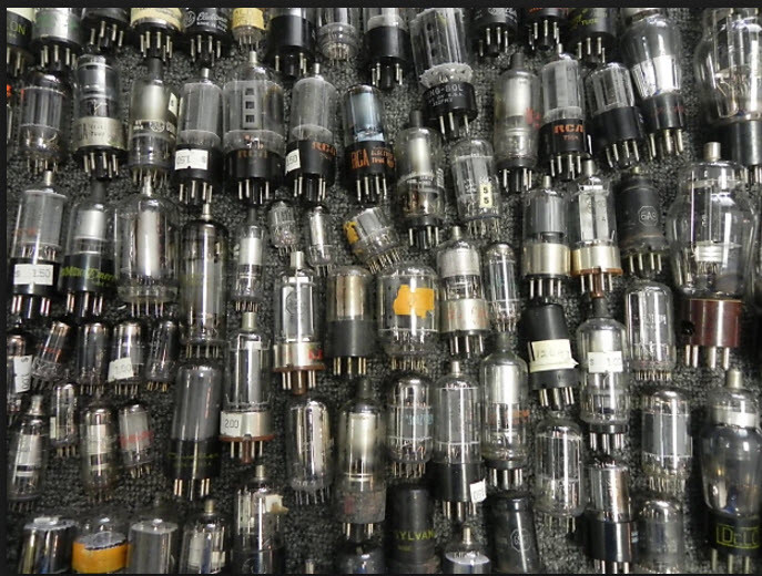 Vacuum Tube Grab Bag! Vintage Lot of ( 100 ) Vacuum Tubes STEAM PUNK ART