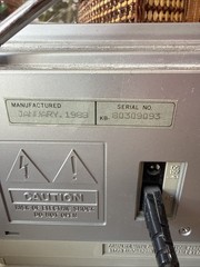 Vintage Emerson VR36 5 in Black & White TV television with AM/FM Radio – WORKS