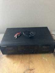 Vtg Pioneer CT-W403R Double Cassette Tape Deck Player Recorder Tested/ Working