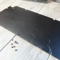 Tascam TSR-8 Reel to Reel – Bottom Metal Cover Panel w/ Screws