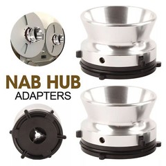 1-Pair NAB Hub Adapter Professional Polished Aluminum Alloy 10 inch Opener