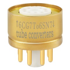 Amptata 6CG7 to 6SN7 6SL7 CV181 6N8P ECC33 Vacuum Tube Adapter Socket Converter
