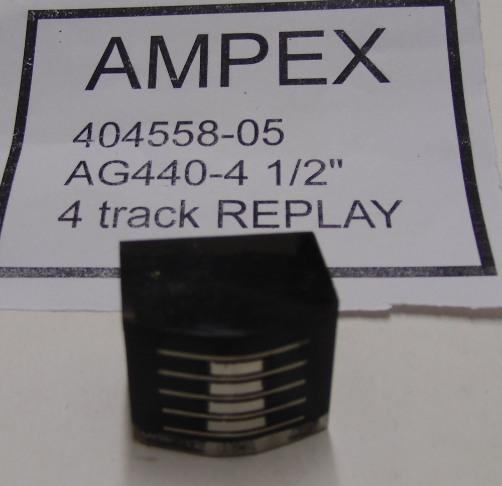 AMPEX tape head 4 track replay for AG440-4 1/2&Prime; part # 404558-05-05