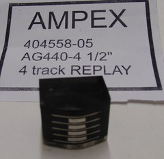 AMPEX tape head 4 track replay for AG440-4 1/2&Prime; part # 404558-05-05