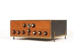 Very Rare Madison Fielding 320 Vintage Stereo Tube Amp w/Blond Panel & Magic Eye