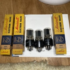 Very Rare Trio Philips Mini watt 6EM7 Short Bottle Vacuum Tube Aus Made NOS