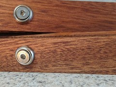 Pioneer RT-707 Side Rails, Solid MAHOGANY fits RT-701 too Cheeks Beautiful
