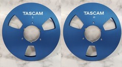One Pair silvery TASCAM 10.5 » 1/4 Aluminum Reel to Reel Tape Reel RE-1400