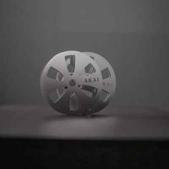 One Pair silvery TAPE REEL Akai 7&Prime; inch Light Metal Aluminum Take Up Reel
