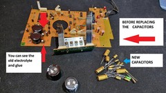 Power Amplifier SAE A502 Repair KIT – all capacitors