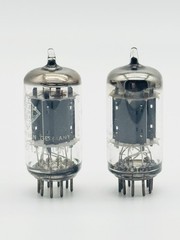 x2 Vintage PAIR Telefunken 12AU7 ECC82 Preamp Vacuum Tubes Diamond Bottom J6