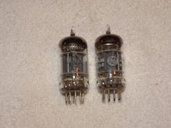 2 x JG-5814A(12au7) GE Tubes *Foil O Getter*Tested Strong*