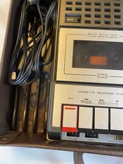 Vintage cassette recorder C-102 superscope With Cord And Case- Parts Only