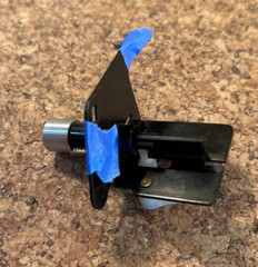 Pioneer PL-115D Turntable Parts Return button assembly with hardware